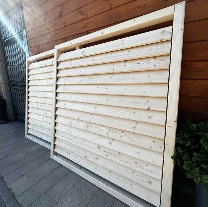 Żaluzje ogrodowe drewniane Shutters – panel na taras