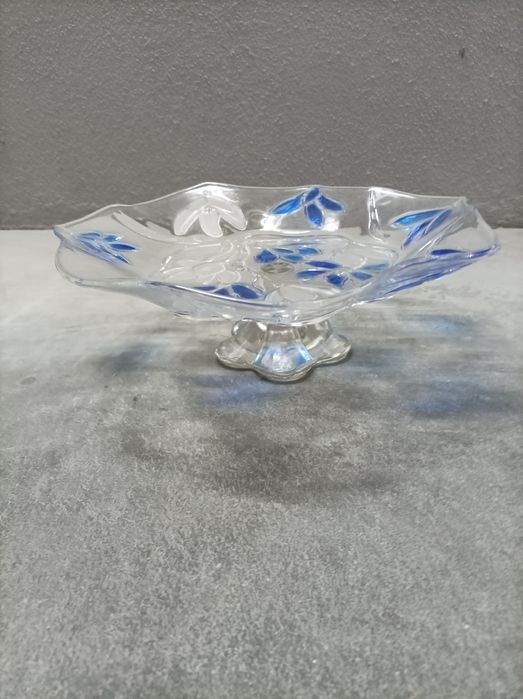 Saladeira com motivos azuis