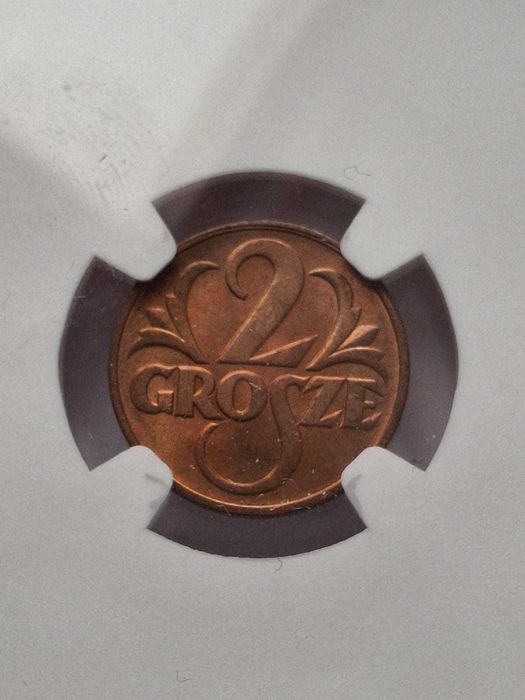 2 grosze 1939 w gradingu NGC MS 65 RB