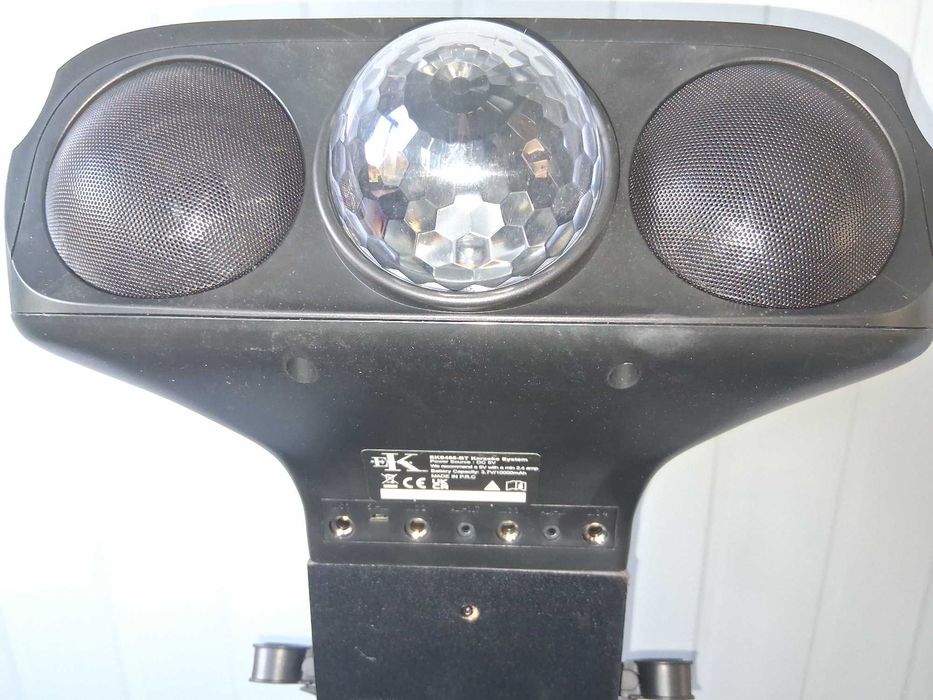 J140 Easykaraoke EK3048 Karaoke Tower Z Mikrofonami Oświetleniem Disco