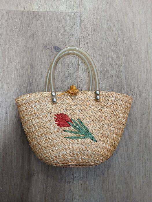 Mala de Junco com Flor