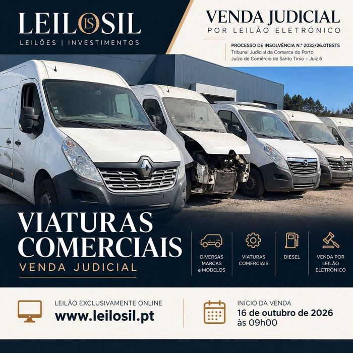 Viaturas Comerciais em Leilão Eletrónico