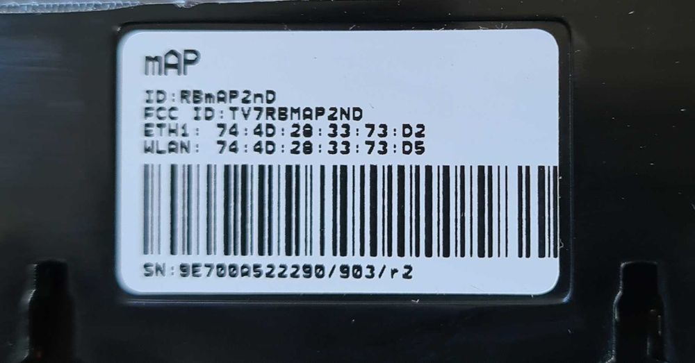MikroTik mAP 2nD Wi-Fi 2.4GHz роутер RBmAP2nD, PoE in/out, новий BOX