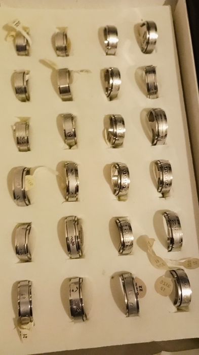 Lote 50  em aço pulseiras anéis e brincos