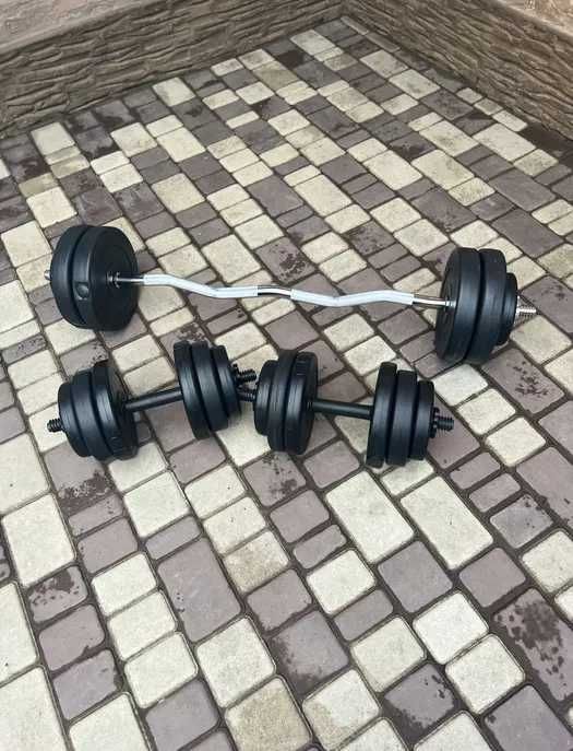 ‼️Акція‼️Споритивний Набір штанга + гантелі від 36 до 142кг