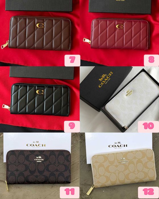 ‼️БЕЗ ПЕРЕДПЛАТИ Жіночі гаманці Coach | Повний комплект| Якісна шкіра