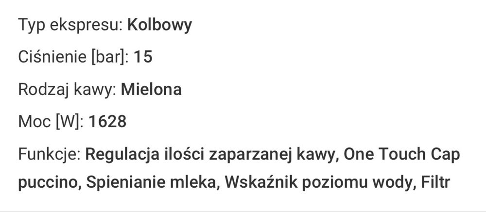Ekspres kolbowy Beko