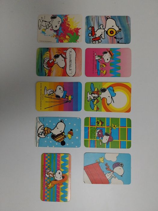 Calendários Snoopy 1985/86/88