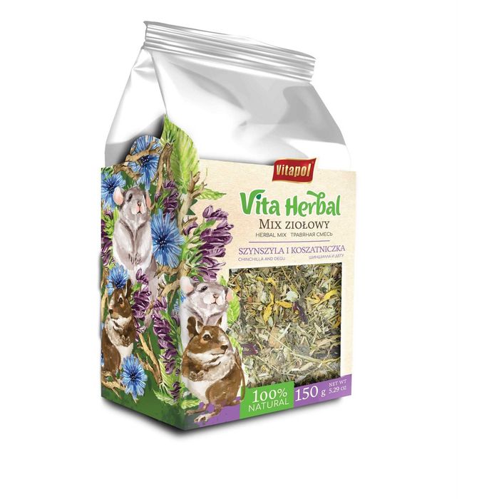 Vitapol Vita Herbal dla szynszyli i kosztaniczki mix ziołowy 150 g