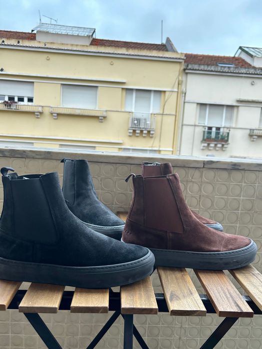 Ted Baker Stefens Polished Suede Chelsea Boots Hybrid (x2)