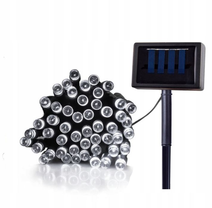 Solarny lancuch świetlny 6,5 metra 50 LED GRUNDIG-niebieski