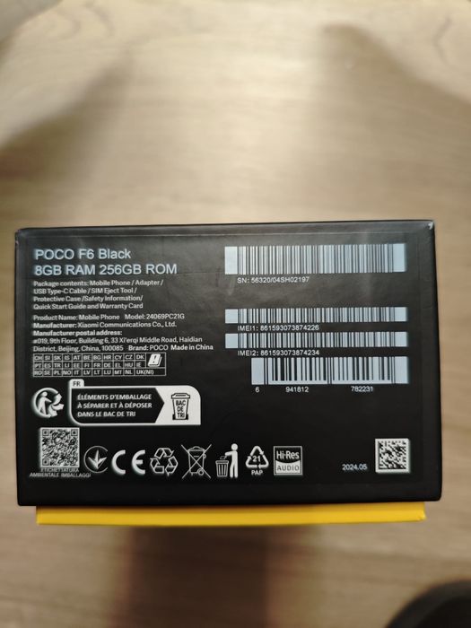 POCO F6  1.600.000 AnTuTu