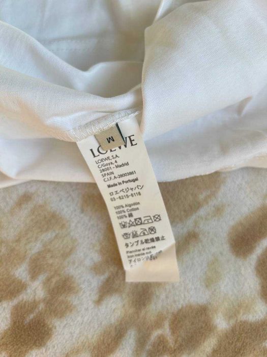 Loewe biala koszulka wjite t-shirt logo nowa M