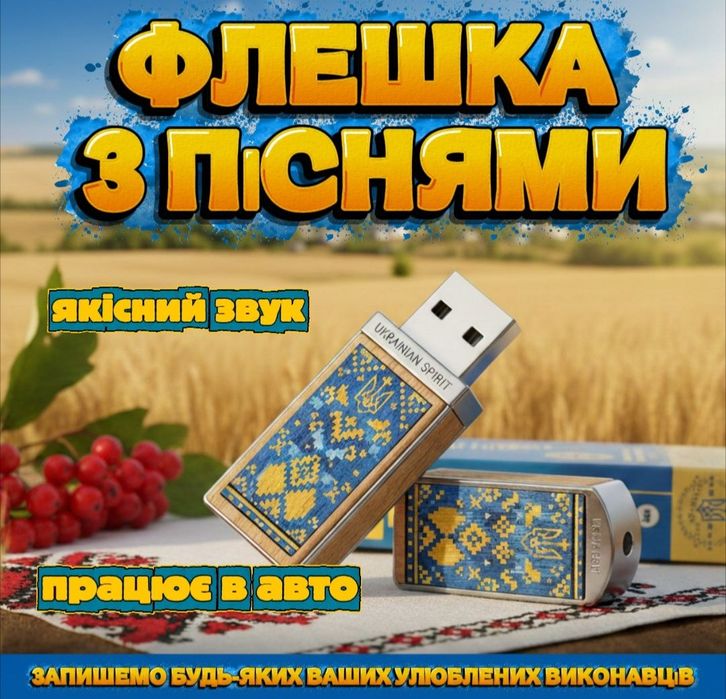 ФЛЕШКА з піснями!Українські пісні!