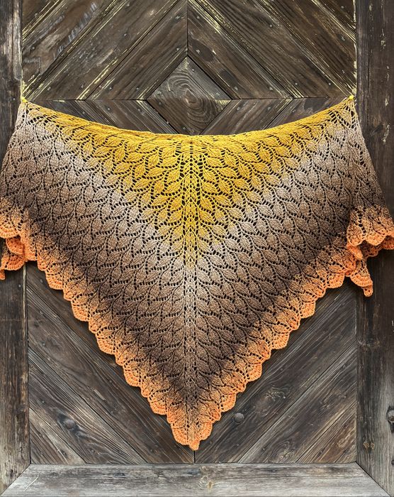 Chusta szydełkowa handmade ombre