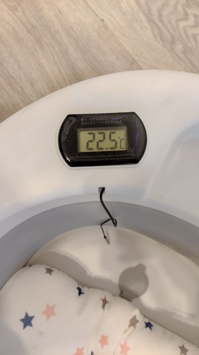 Дитяча ванночка складна Primabobo Ola з термометром і подушкою