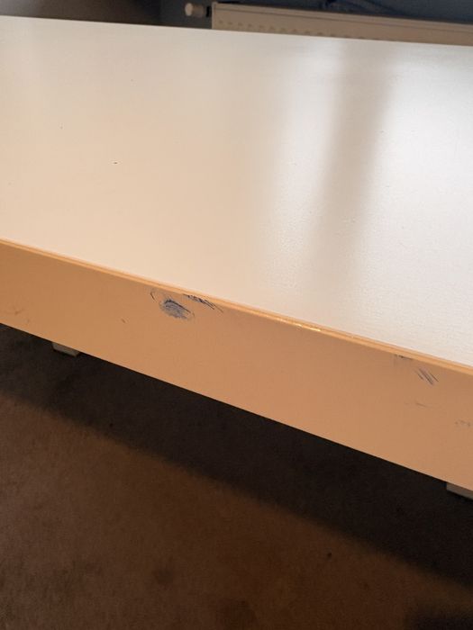 Biurko Regulowane Ikea biało różowe