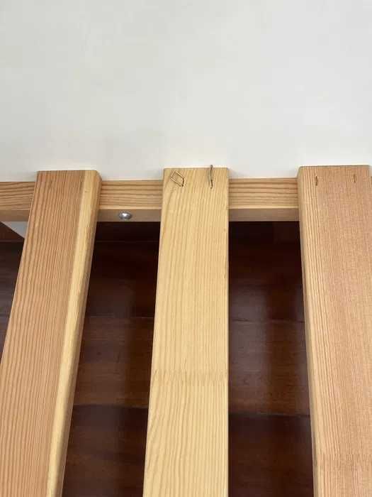 Cama extensível IKEA BUSUNGE Branco + colchão extensível + roupa de cama