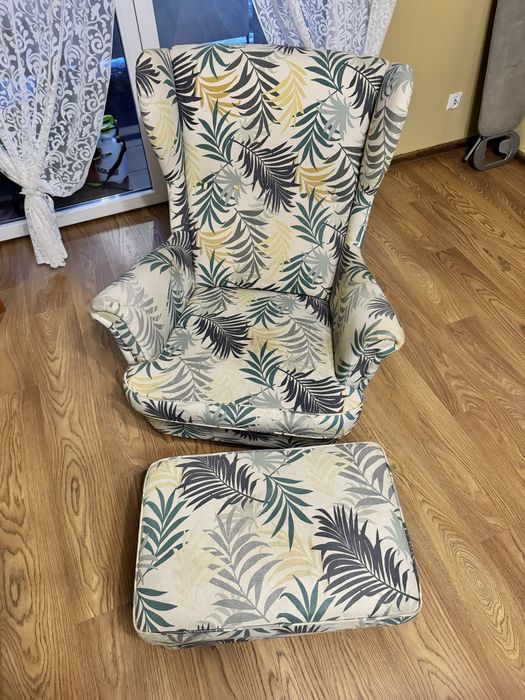 Fotel z podnóżkiem IKEA