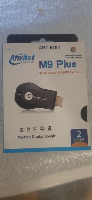 AnyCast M9 Plus. Smart tv / Miracast / air play /  CPU corex A-9