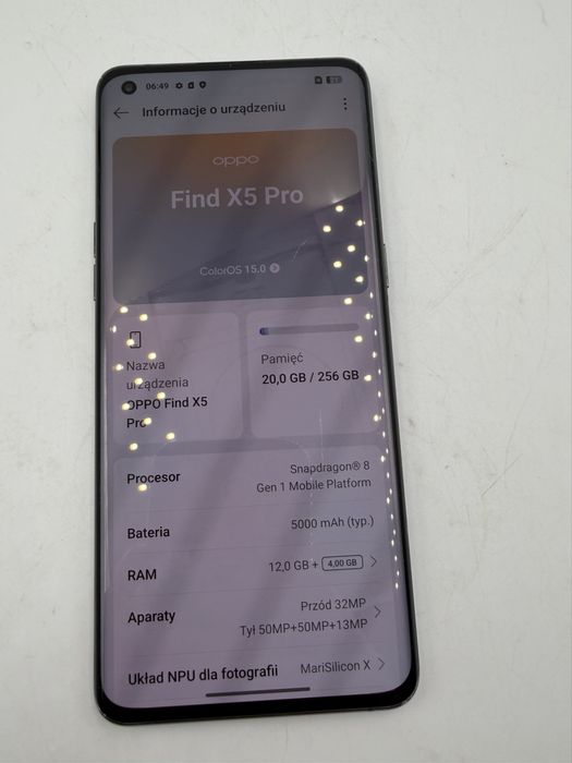 Flagowy Smartfon Oppo Find X5 Pro, 12+256GB