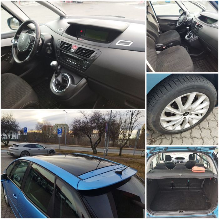 Citroen C4 Picasso 1.6 z gazem rok 2009 hak holowniczy panorama