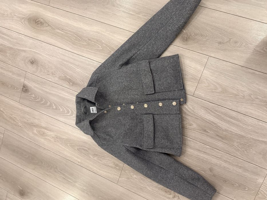 Жакет курточка zara сірий
