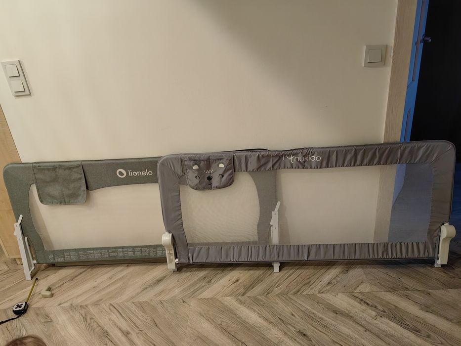 Barierka do łóżka zestaw 2x140 lionelo nukido