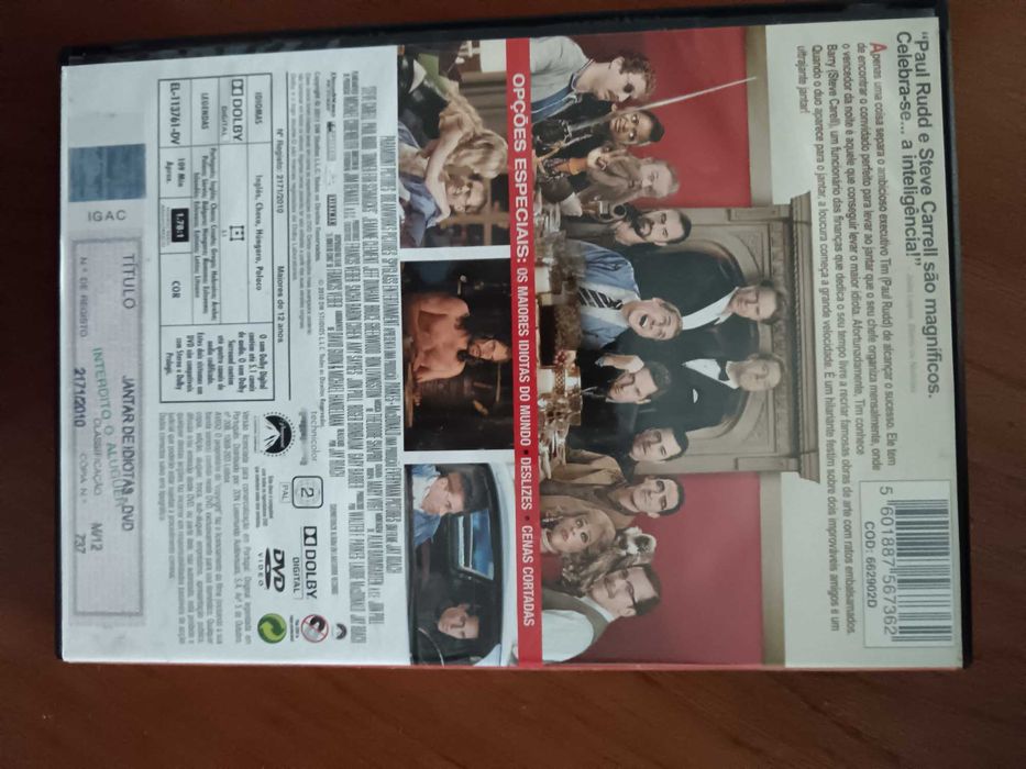 filme dvd original - jantar de idiotas