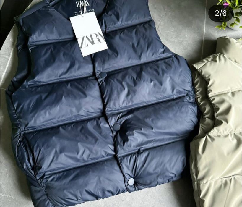 Жилетка zara синя