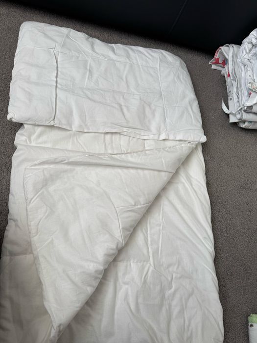 Łóżeczko dziecięce 120×60 z szufladą + materac +komplet pościeli