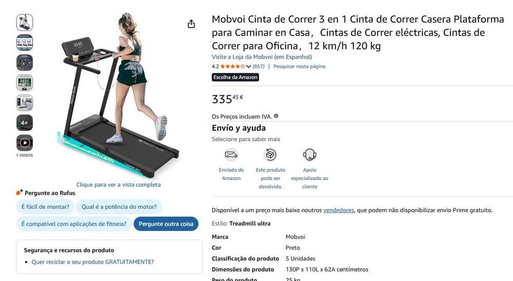Passadeira andar/corrida