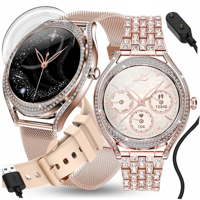 Smartwatch Damski Zegarek Rozmowy Powiadomienia Sport Zdrowie J. Polsk