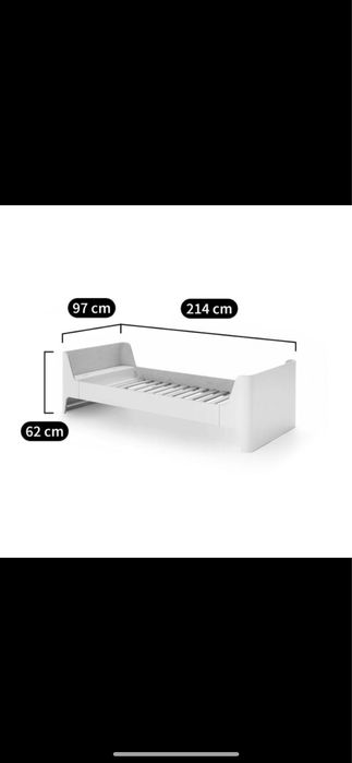 Cama 90x200 em madeira maciça AMPM