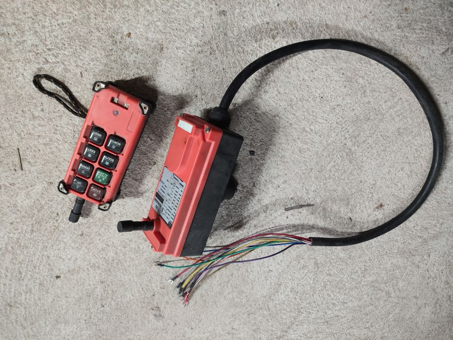 Comando sem fios para grua