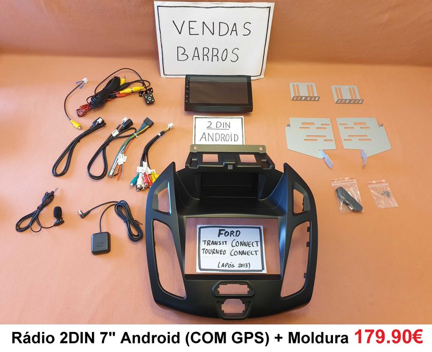 Rádio 2DIN • Ford TRANSIT • TOURNEO Connect / Custom  • Android 4+64GB