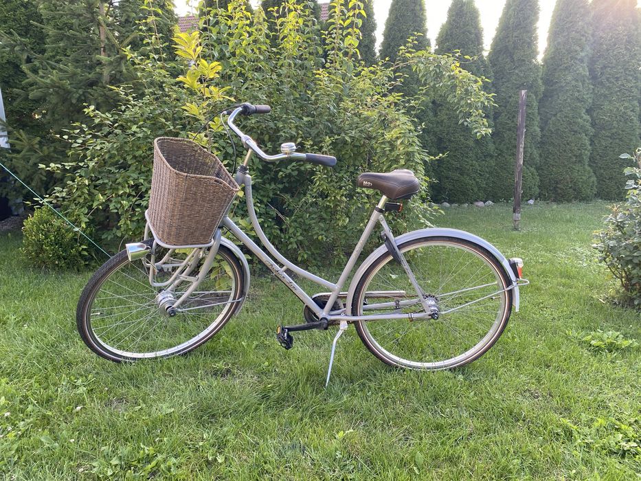 Rower holenderski z koszykiem