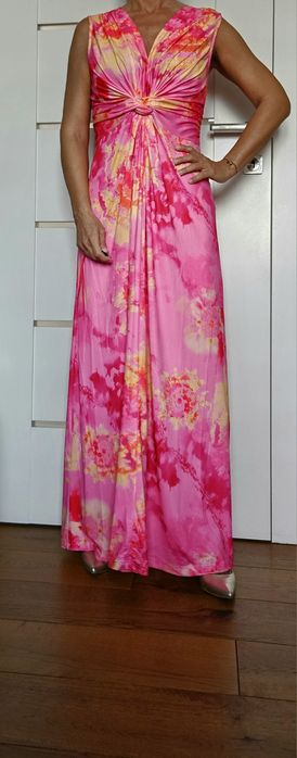 OBNIŻKA - Sukienka maxi we wzory rozmiar M/L