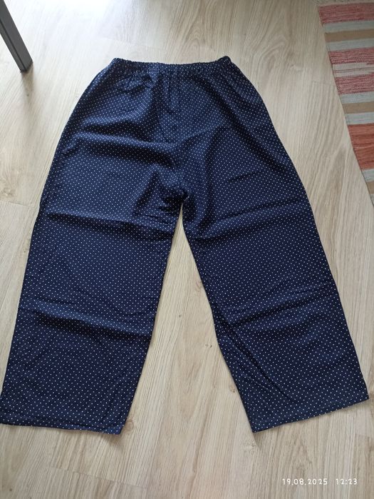 Szerokie spodnie na gumce kropeczki  42-44-46