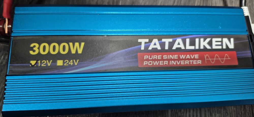 Инвертор Tataliken 1600W и 3000w  12V-220V Чистый Синус (для котла/нас