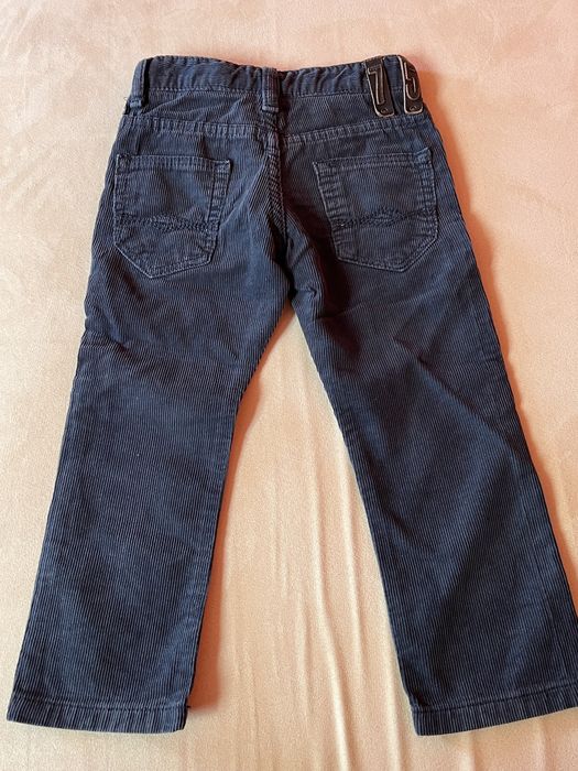 Spodnie dziecięce chłopięce Zara Kids sztruks sztruksowe 2-3 lata 98