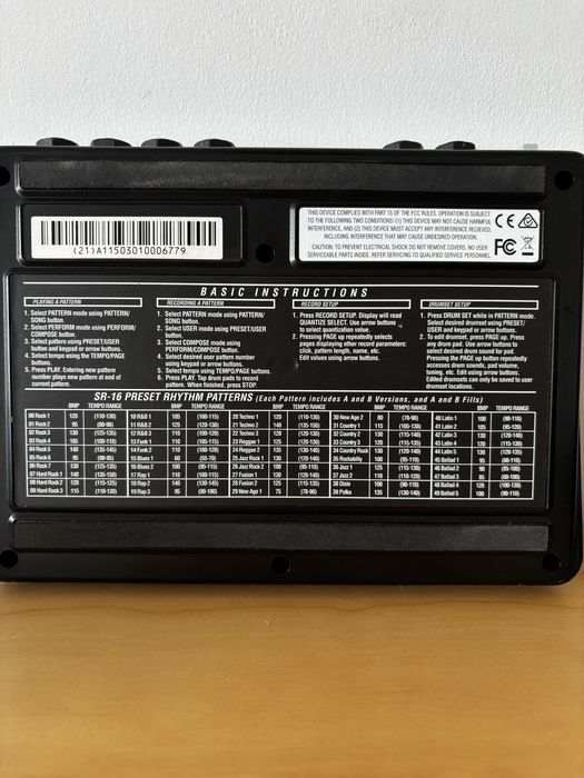 Alesis SR16 drum machine