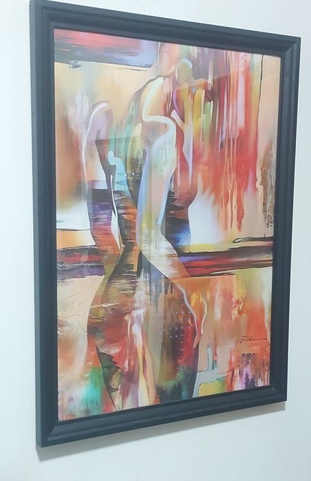 Quadros tela tecido moldura 57x77 cm