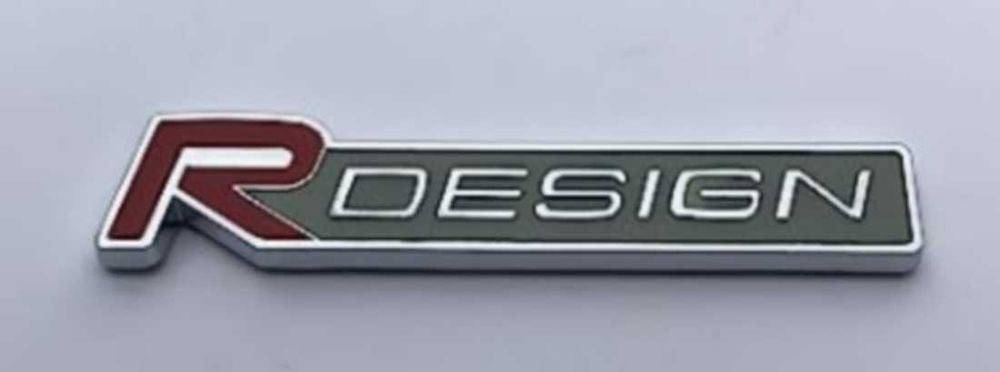 Nowy znaczek Rdesign emblemat R Design czerwony | niebieski