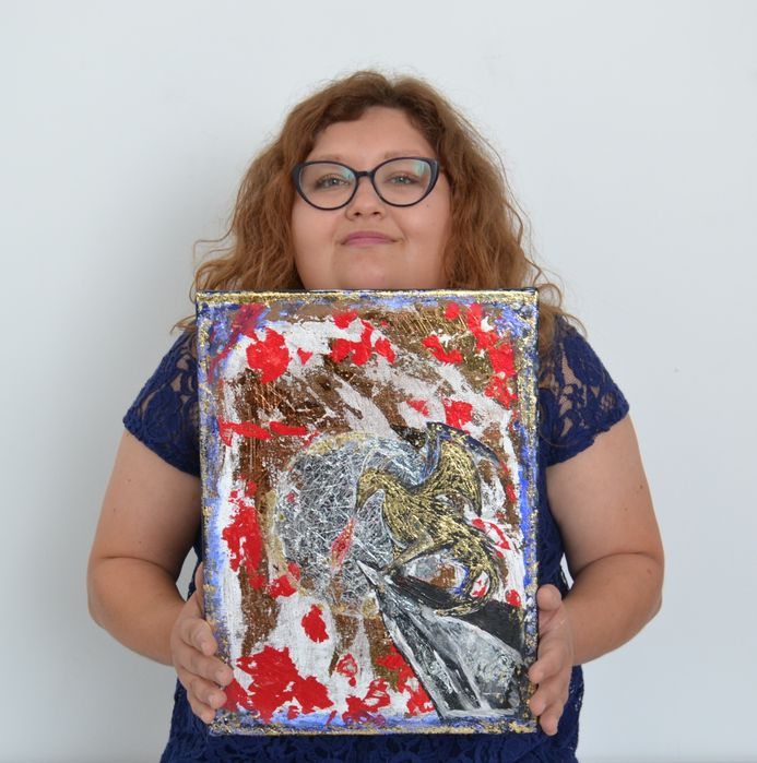 Obraz ręcznie malowany – „Smok