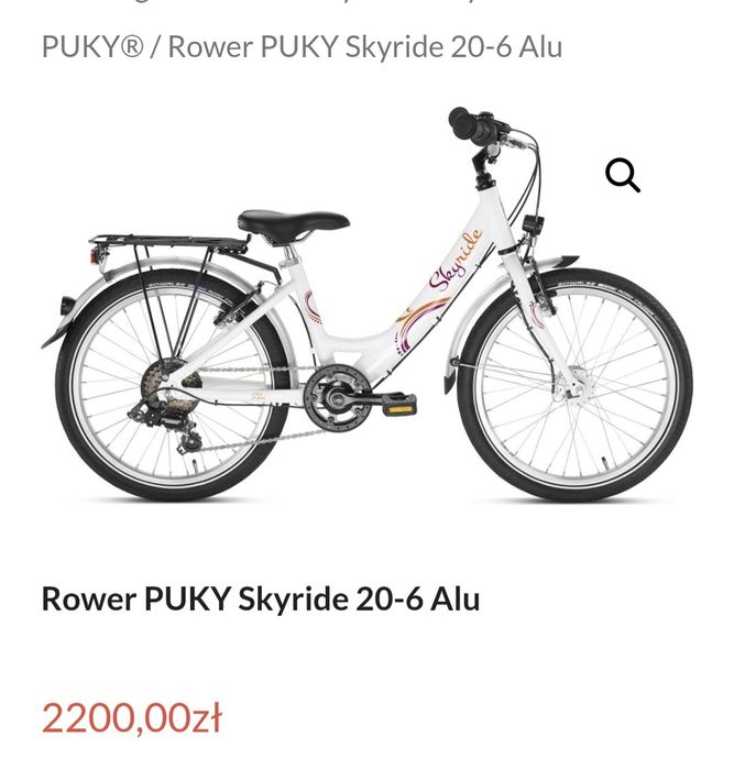 Rowerek dziecięcy Skyride 20 cali