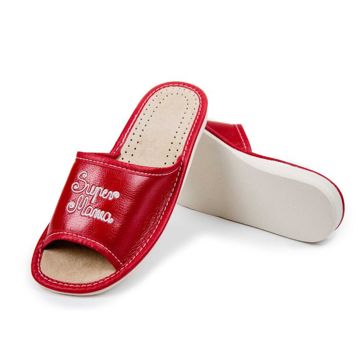 Buty damskie kapcie pantofle SUPER MAMA na prezent NOWO