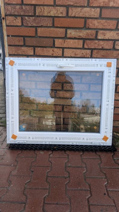 KR HAUS okno 100x80 NOWE 4 sztuki białe okna drzwi POZNAŃ