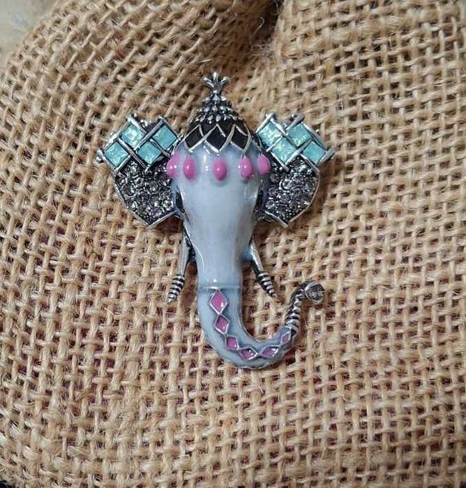 Broszka słonik, urocza, nowa ok 5 cm