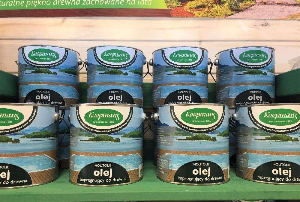 Olej Koopmans HOUTOLIE do drewna, tarasu BEZBARWNY UV 5l